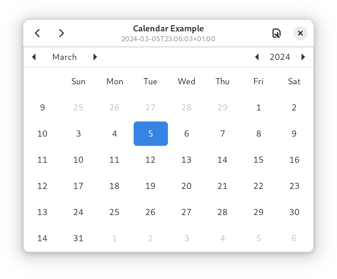 Calendar