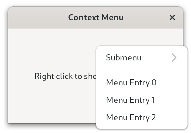 Context Menu