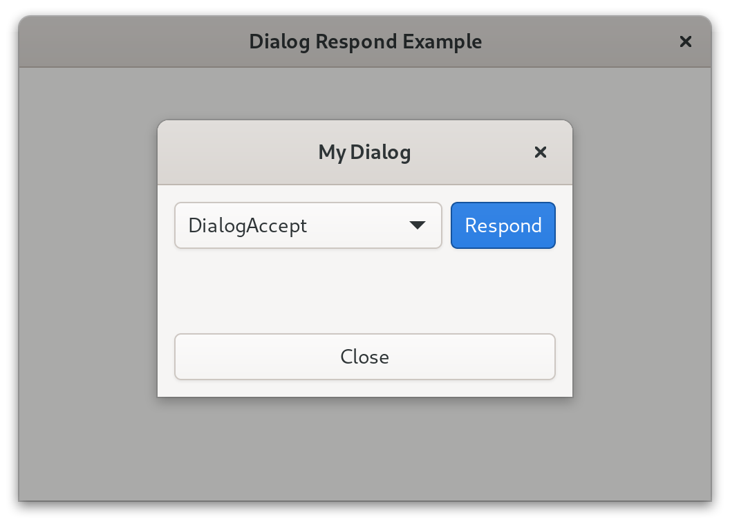 Dialog Respond