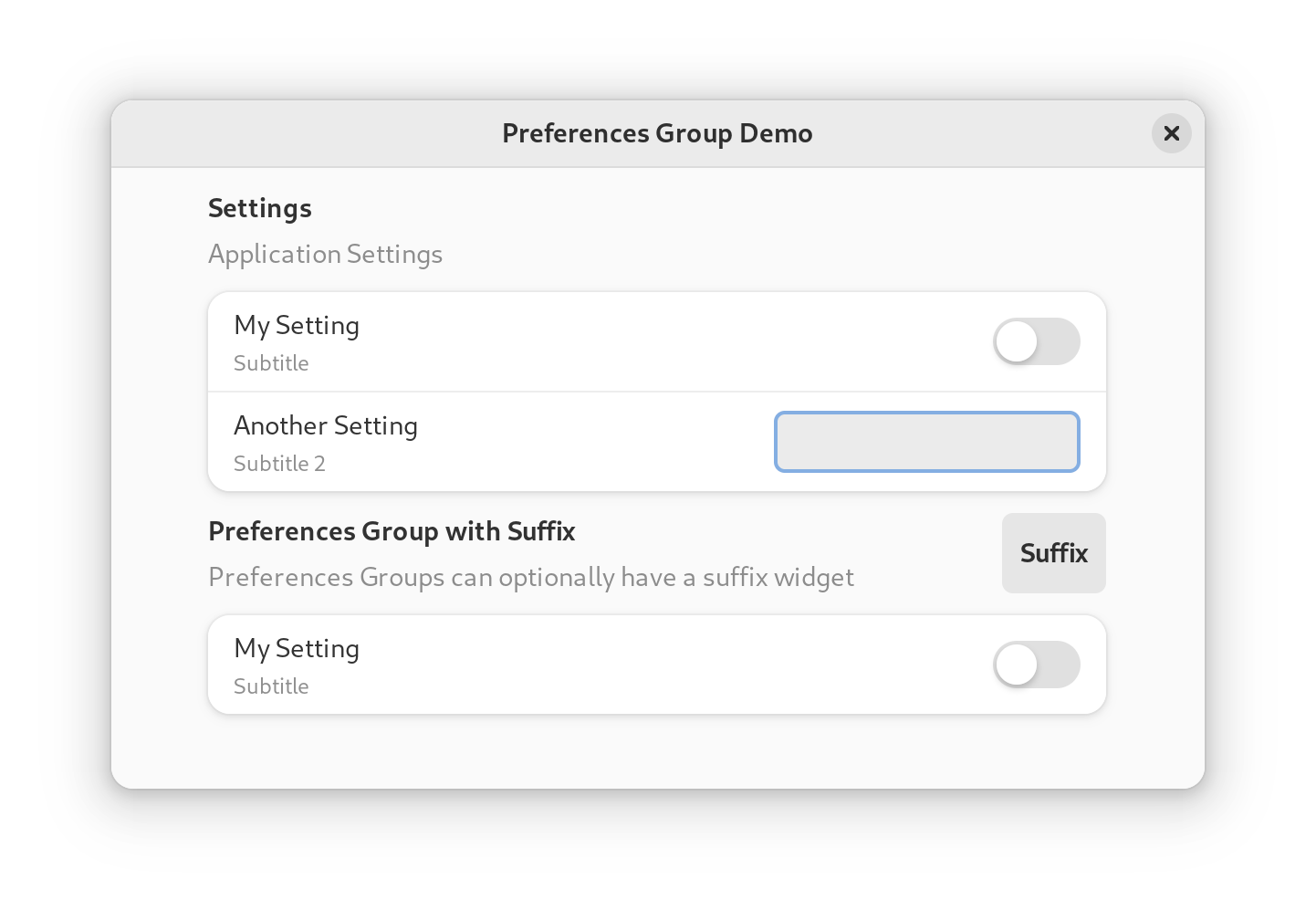 Preferences Group