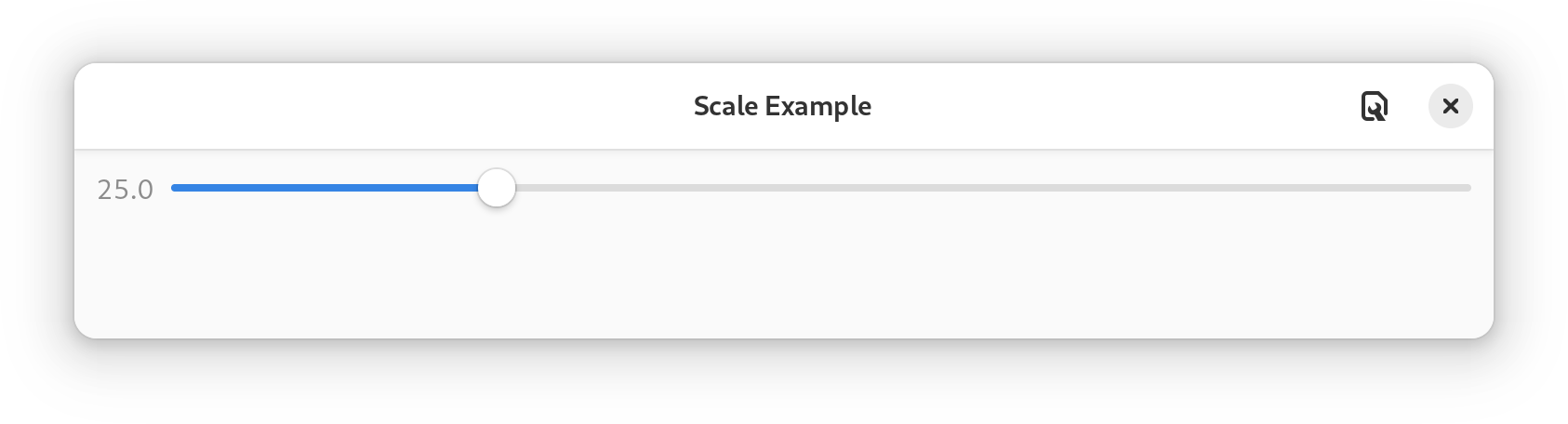 Scale Widget