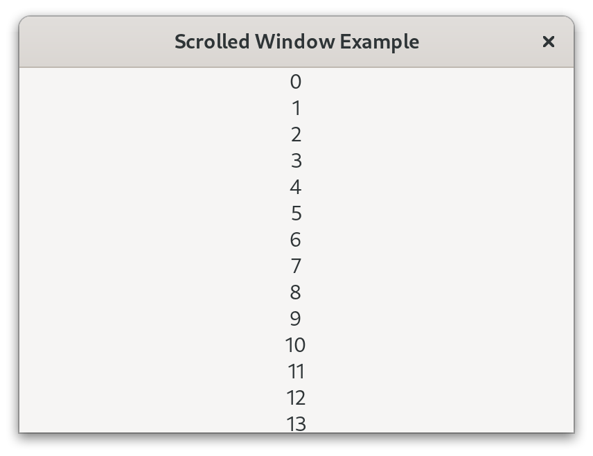 Scrolled Window